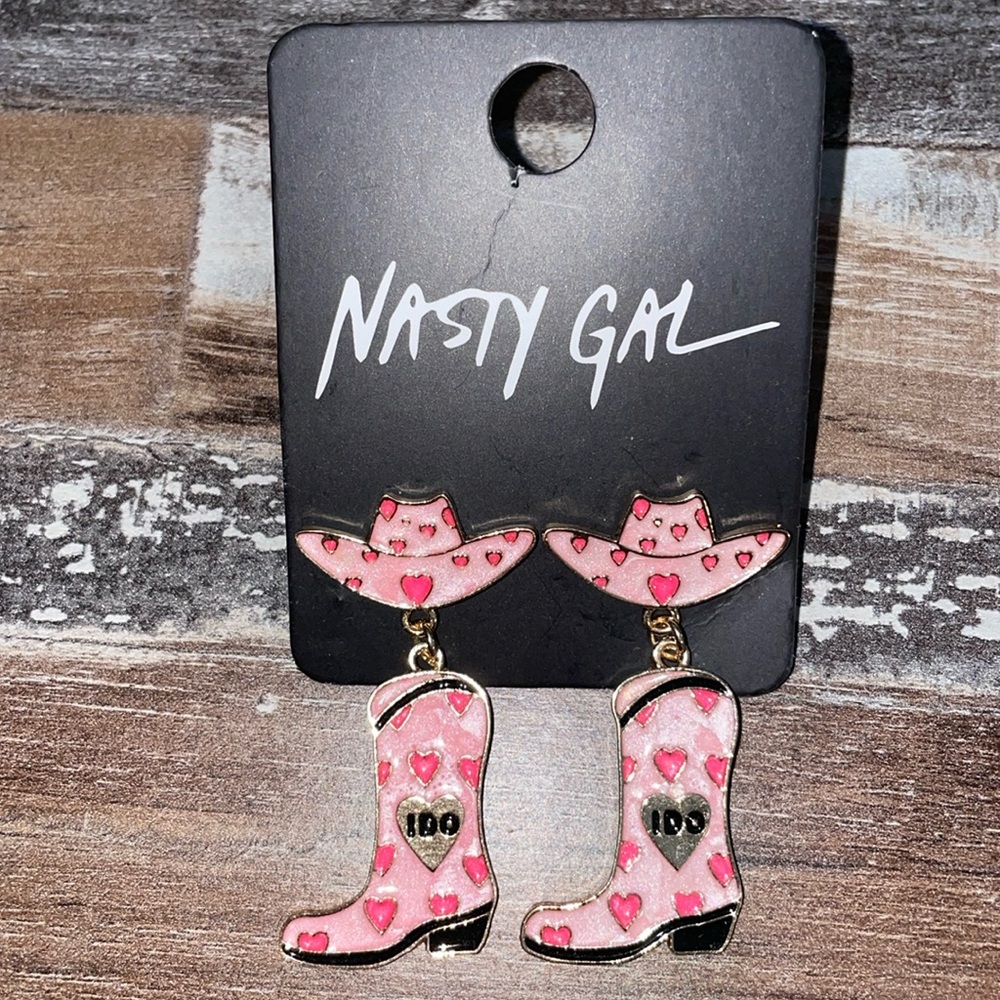 Cowboy Boot Bridal Earrings